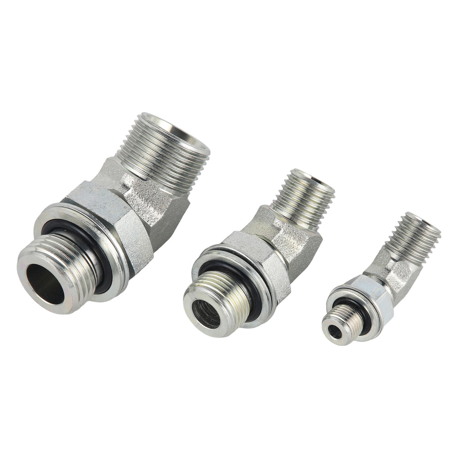1CG4-OG / 1DG4-OG / 1CG4-OG/RN / 1DG4-OG/RN Seri 45&deg; BSP Thread Adjustable Stud Elbow dengan O-Ring Seal
